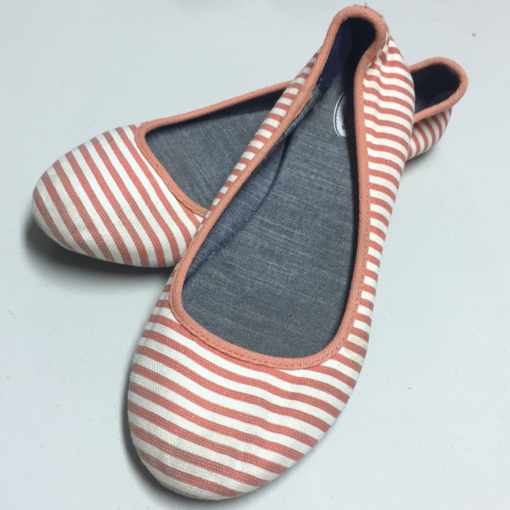 Work striped flats